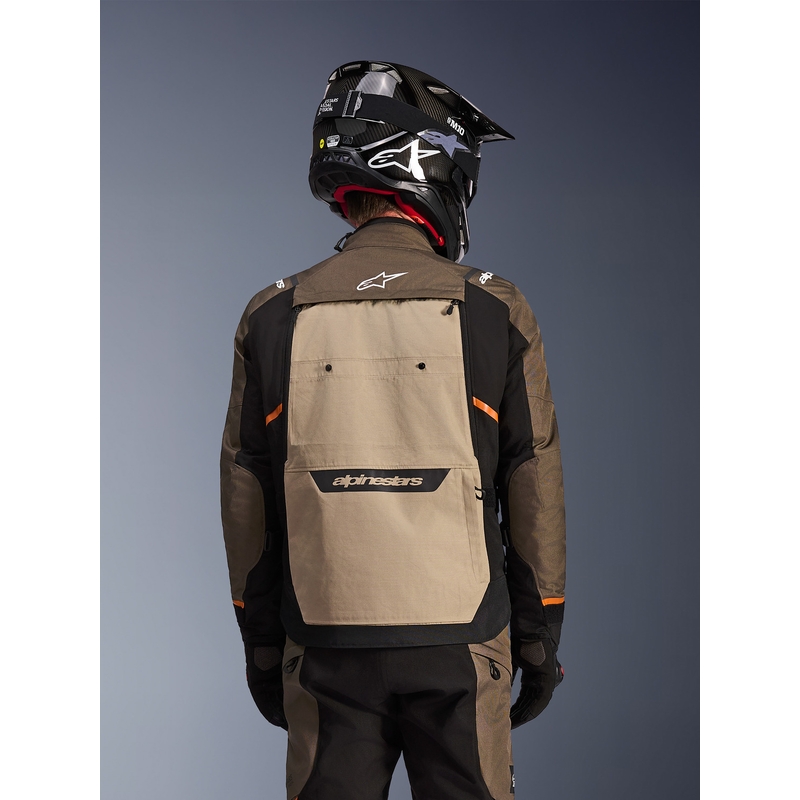 Bunda na motorku Alpinestars Cusco Drystar hnědo-černá