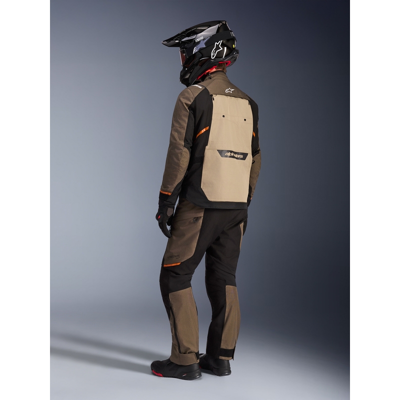 Bunda na motorku Alpinestars Cusco Drystar hnědo-černá
