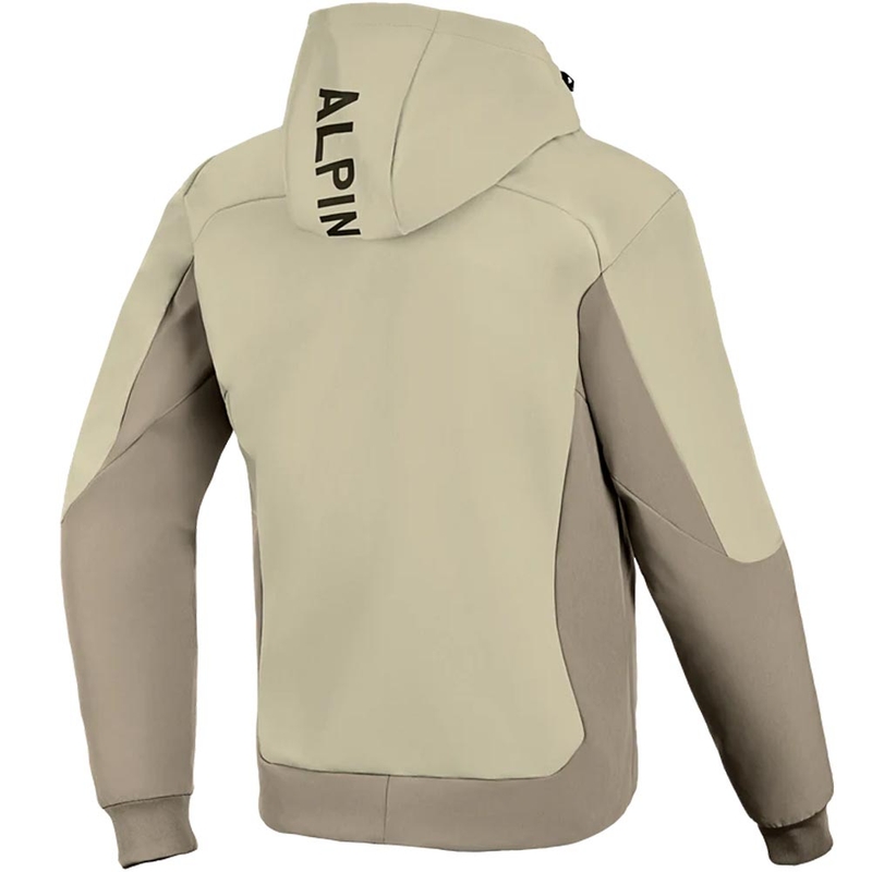 Mikina na motorku Alpinestars Radium Tech Hoodie pískovo-hnědá