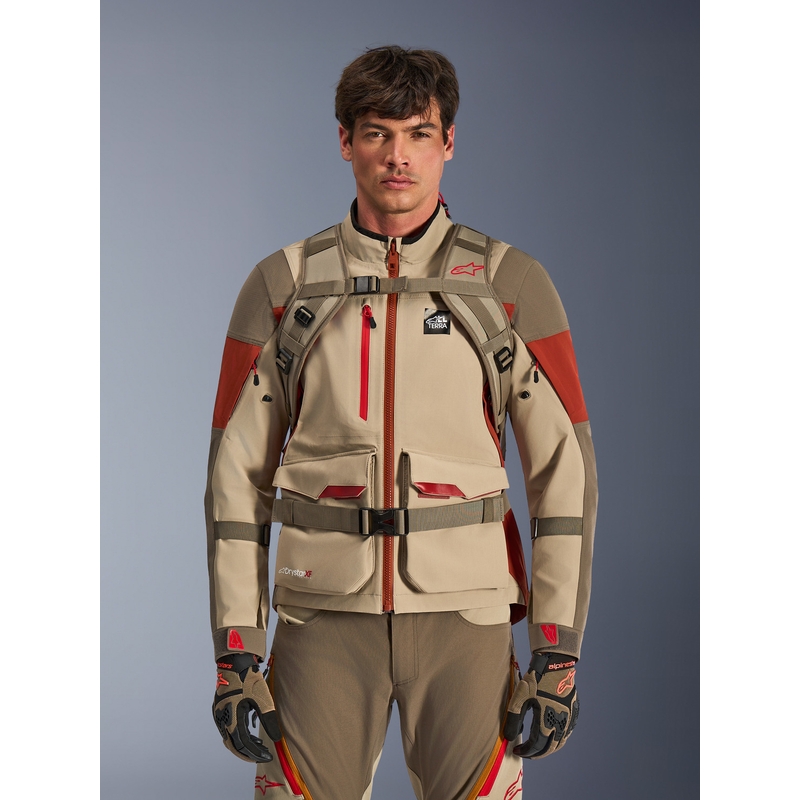 Batoh na motorku Alpinestars AT-15 pískovo-oranžový 15 l