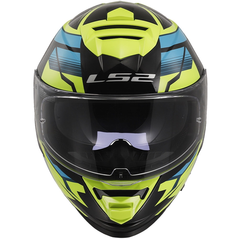 Integrální helma na motorku LS2 FF800 Storm II Tracker černo-fluo žlutá