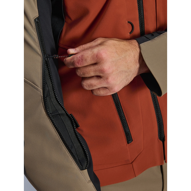 Bunda na motorku Alpinestars AMT-8 Stretch Drystar XF hnědo-oranžovo-černá