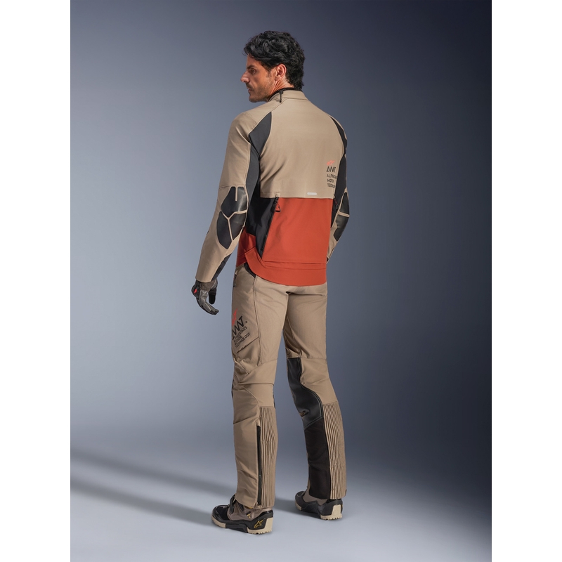 Bunda na motorku Alpinestars AMT-8 Stretch Drystar XF hnědo-oranžovo-černá