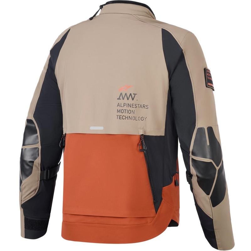 Bunda na motorku Alpinestars AMT-8 Stretch Drystar XF hnědo-oranžovo-černá
