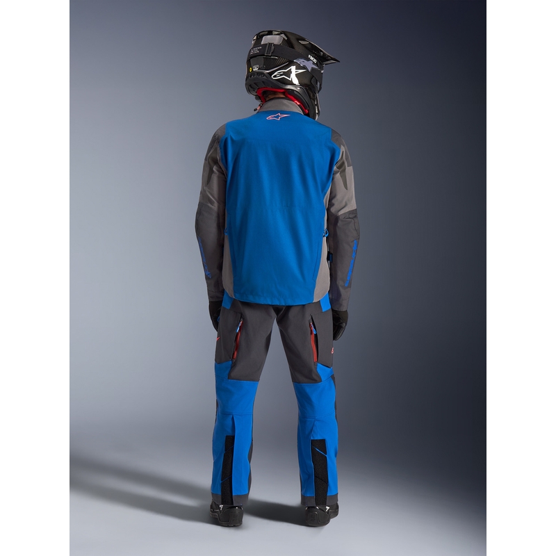Bunda na motorku Alpinestars Maxdura Drystar XF modro-tmavě šedá