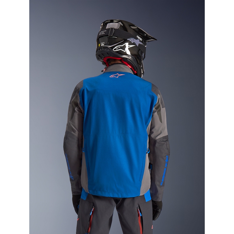 Bunda na motorku Alpinestars Maxdura Drystar XF modro-tmavě šedá