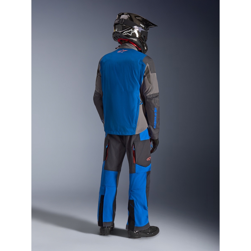 Bunda na motorku Alpinestars Maxdura Drystar XF modro-tmavě šedá