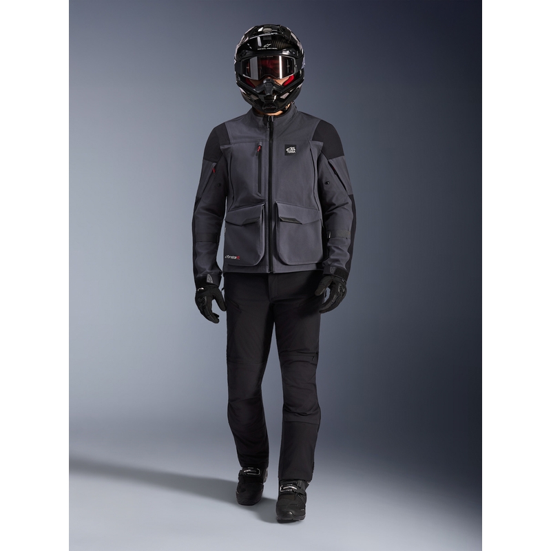 Bunda na motorku Alpinestars Maxdura Drystar XF tmavě šedo-černá