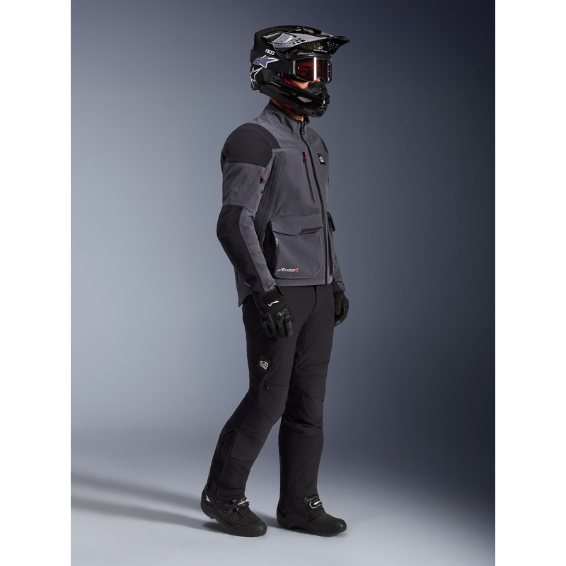 Bunda na motorku Alpinestars Maxdura Drystar XF tmavě šedo-černá