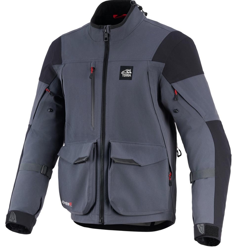 Bunda na motorku Alpinestars Maxdura Drystar XF tmavě šedo-černá