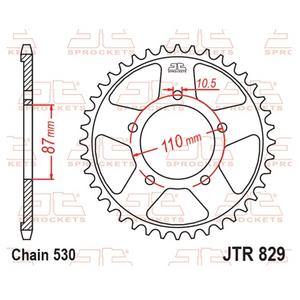 Řetězová rozeta JT JTR 829-47 47 zubů, 530