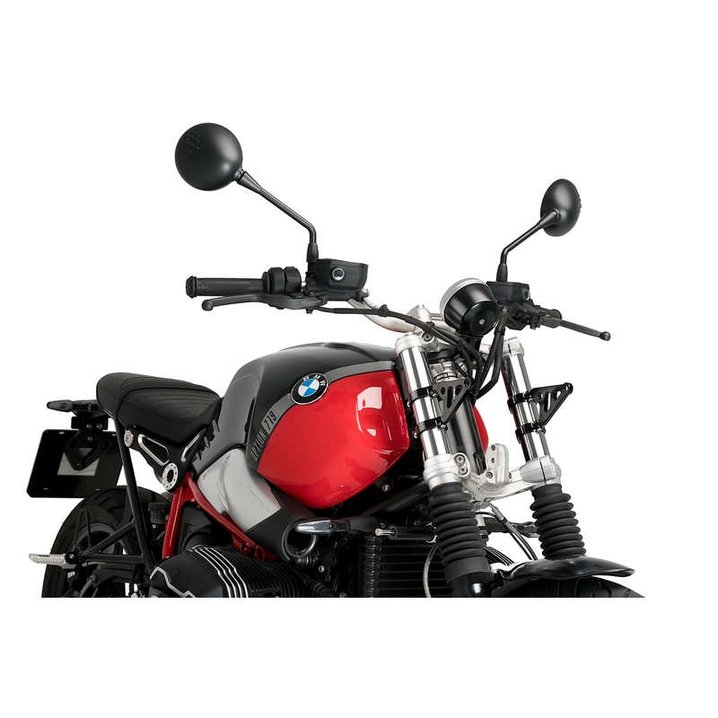 Sada svorek PUIG LUMEN LED d 35-37cm + suport for headlights černý