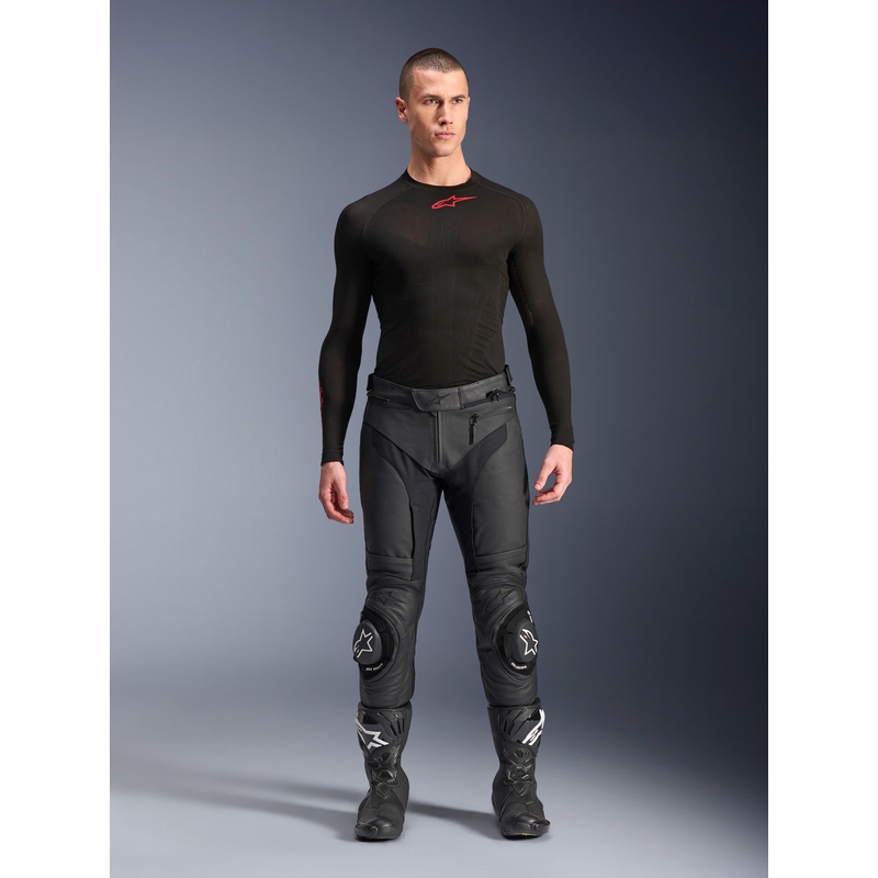 Kožené kalhoty na motorku Alpinestars Missile 3 černé