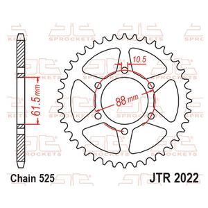Řetězová rozeta JT JTR 2022-38 38 zubů, 525