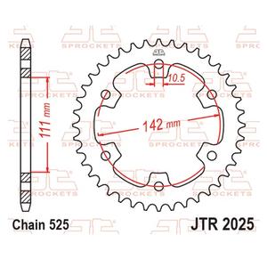 Řetězová rozeta JT JTR 2025-38 38 zubů, 520