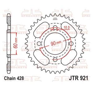 Řetězová rozeta JT JTR 921-41 41 zubů, 428