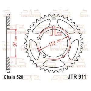 Řetězová rozeta JT JTR 911-46 46 zubů, 520