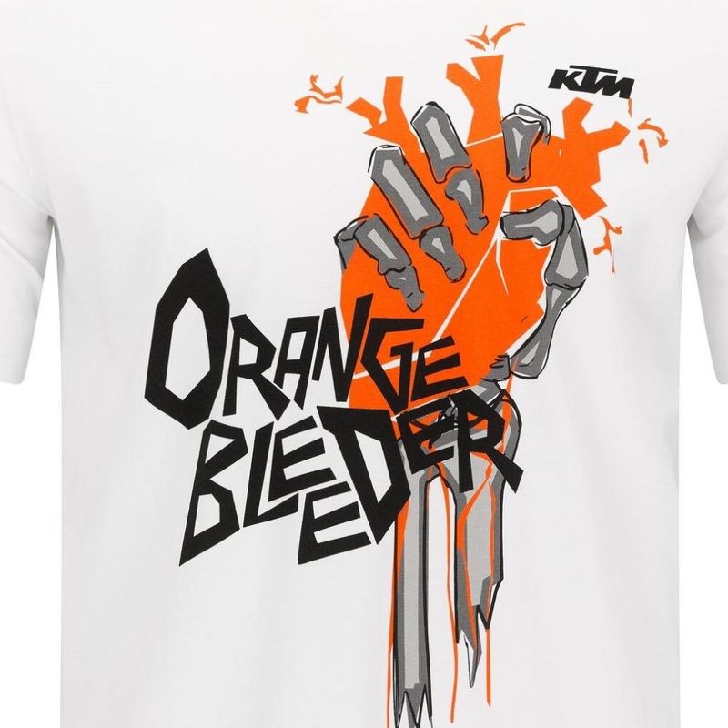 Tričko KTM Orange Bleeder bílé