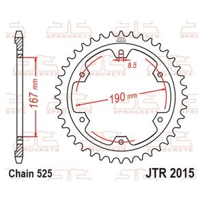 Řetězová rozeta JT JTR 2015-50 50 zubů, 525