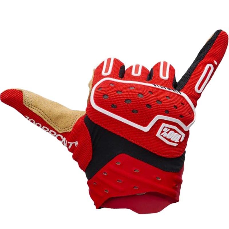 Motokrosové rukavice 100% Airmatic 2 červeno-černé