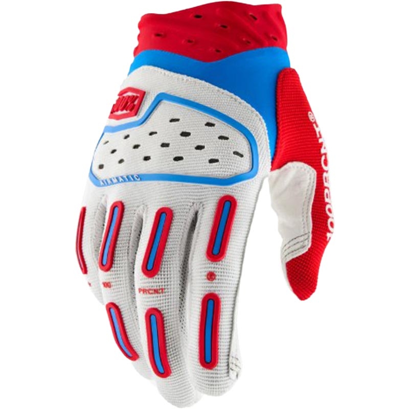 Motokrosové rukavice 100% Airmatic 2 červeno-bílo-modré