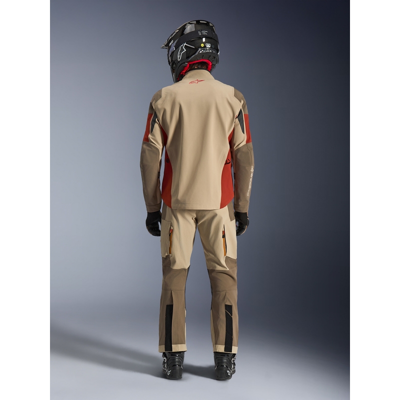 Bunda na motorku Alpinestars Maxdura Drystar XF hnědo-oranžová