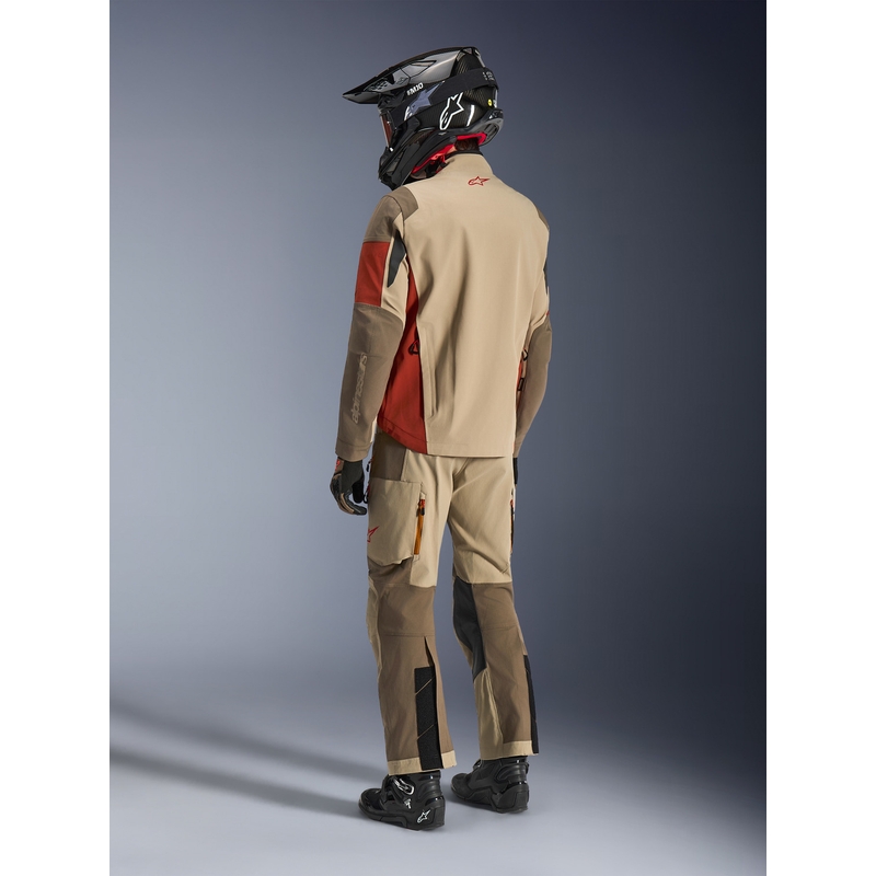 Bunda na motorku Alpinestars Maxdura Drystar XF hnědo-oranžová