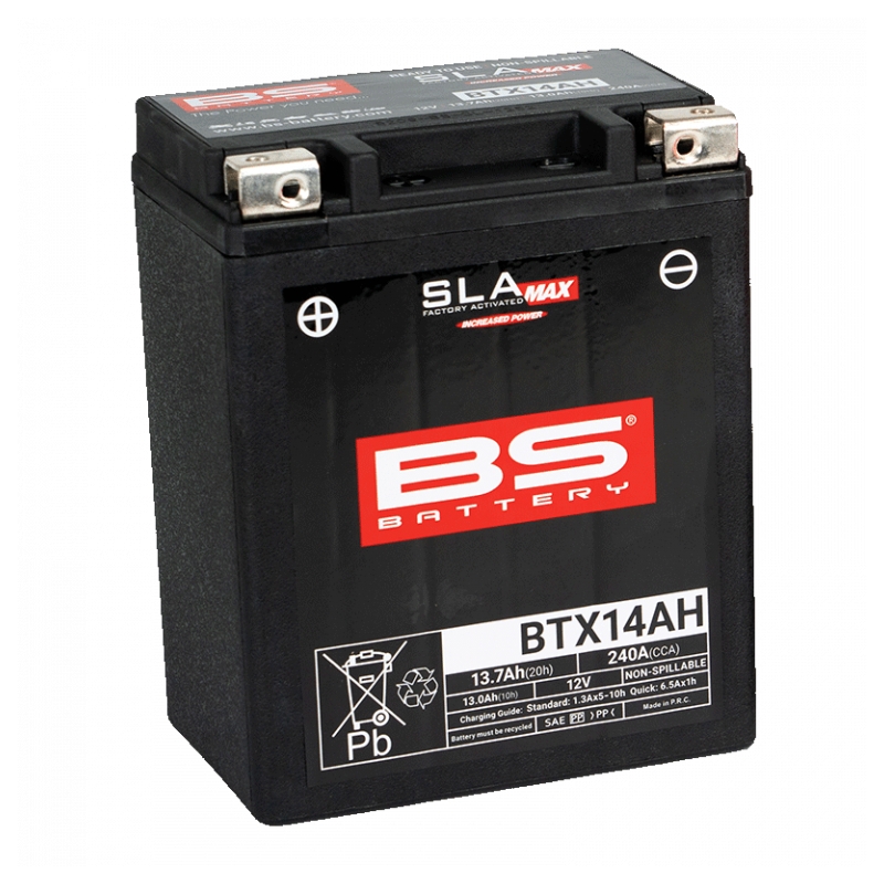 Továrně aktivovaná motocyklová baterie BS-BATTERY SLA MAX