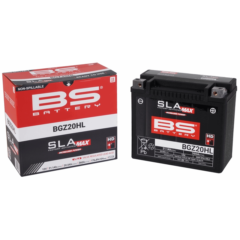 Továrně aktivovaná motocyklová baterie BS-BATTERY SLA MAX