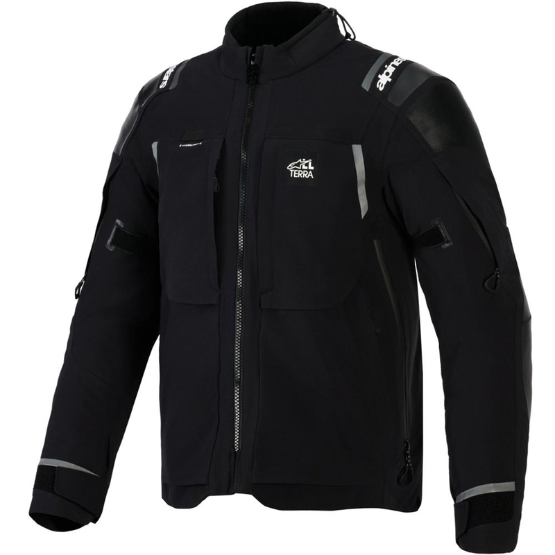 Bunda na motorku Alpinestars Andes PRO Drystar XF černo-tmavě šedá