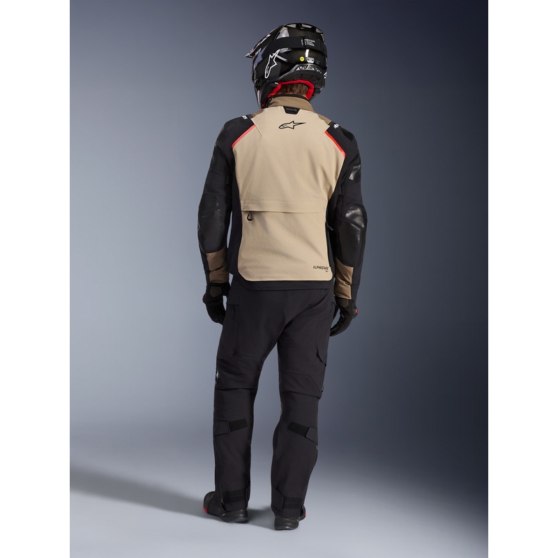 Bunda na motorku Alpinestars Andes PRO Drystar XF hnědo-černo-oranžová