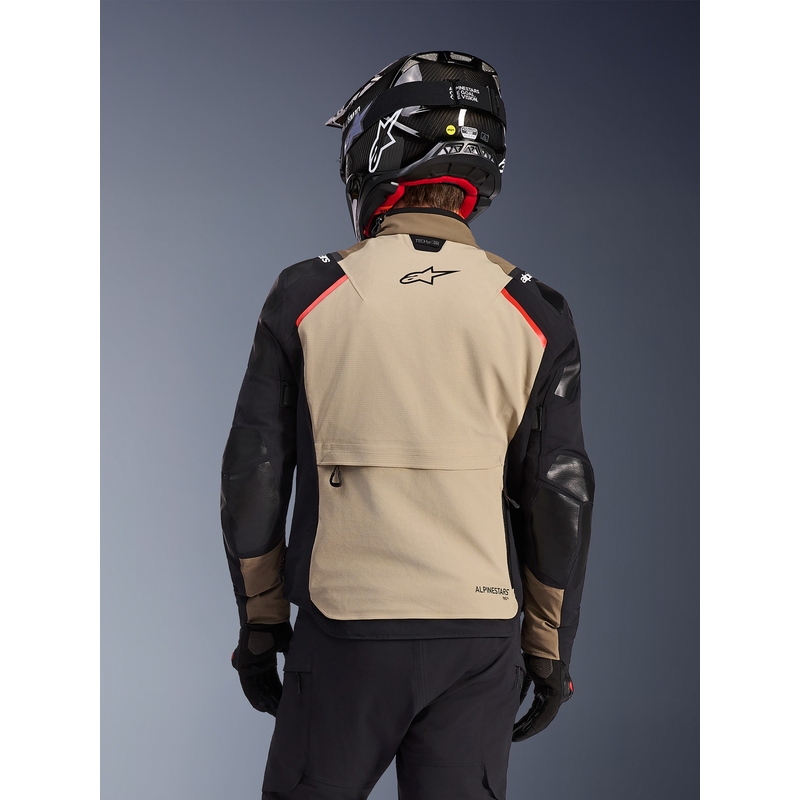 Bunda na motorku Alpinestars Andes PRO Drystar XF hnědo-černo-oranžová