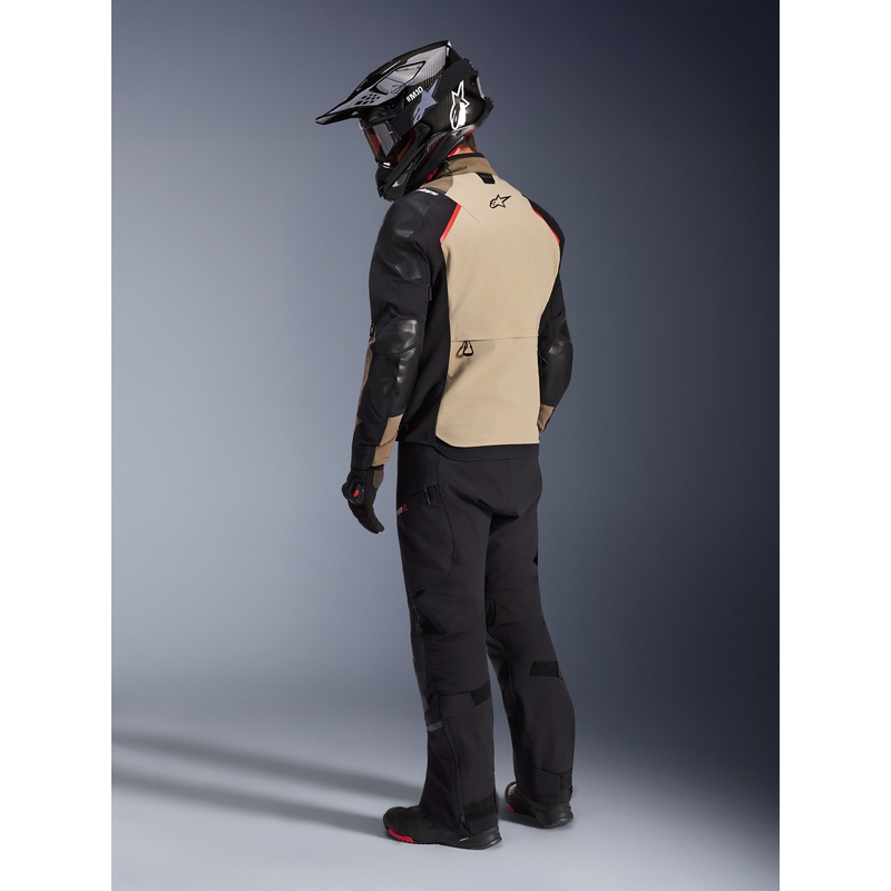 Bunda na motorku Alpinestars Andes PRO Drystar XF hnědo-černo-oranžová
