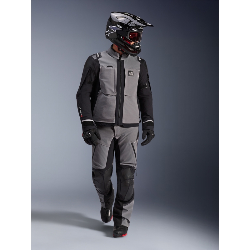 Bunda na motorku Alpinestars Andes PRO Drystar XF tmavě šedo-černá