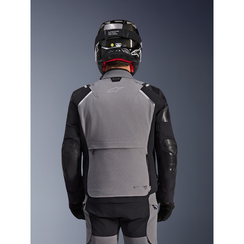 Bunda na motorku Alpinestars Andes PRO Drystar XF tmavě šedo-černá