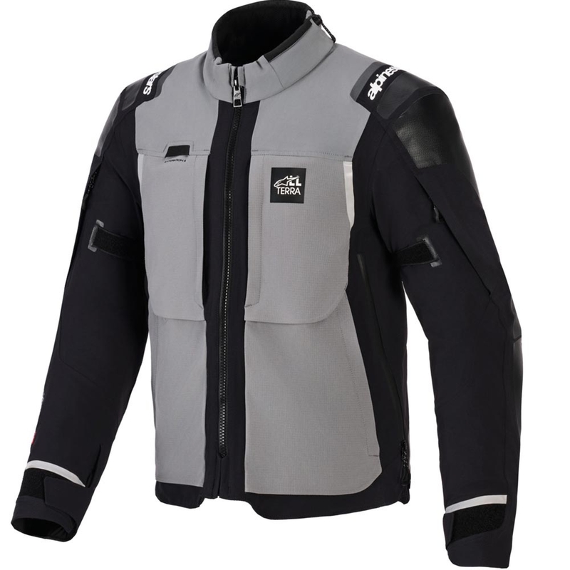 Bunda na motorku Alpinestars Andes PRO Drystar XF tmavě šedo-černá