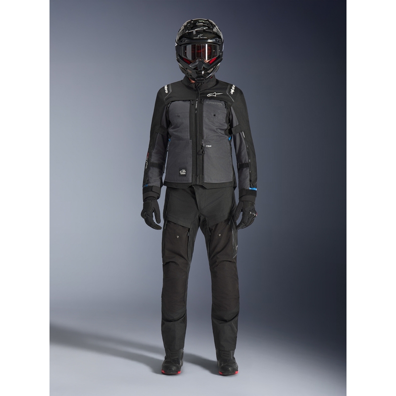 Bunda na motorku Alpinestars Cusco Drystar černo-tmavě šedá
