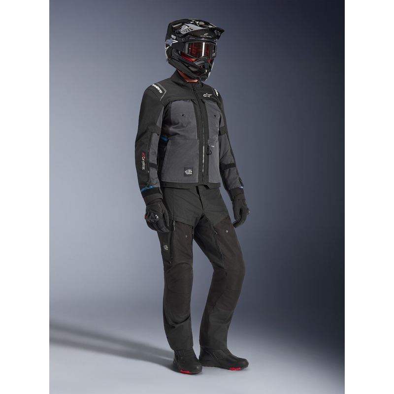 Bunda na motorku Alpinestars Cusco Drystar černo-tmavě šedá