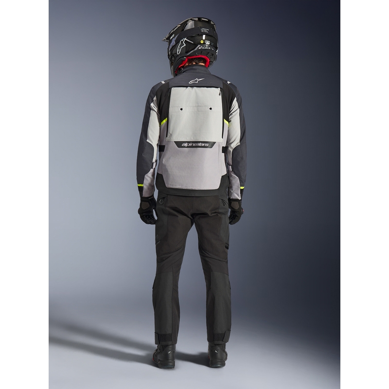 Bunda na motorku Alpinestars Cusco Drystar světle šedo-světle modro-tmavě modrá
