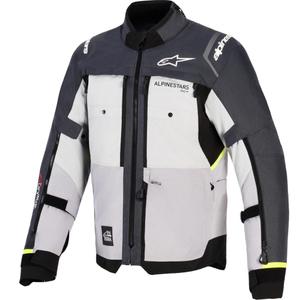 Bunda na motorku Alpinestars Cusco Drystar světle šedo-světle modro-tmavě modrá