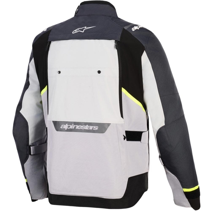 Bunda na motorku Alpinestars Cusco Drystar světle šedo-světle modro-tmavě modrá