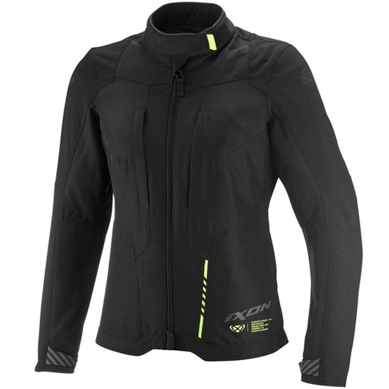 Dámská bunda na motorku IXON Tyr černo-fluo žlutá
