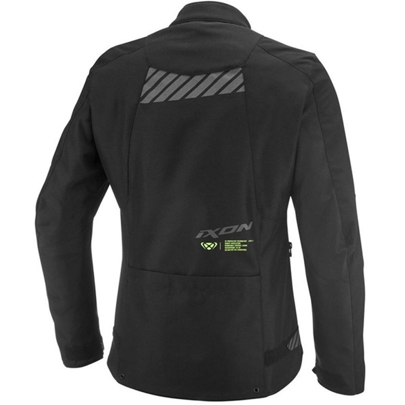 Dámská bunda na motorku IXON Tyr černo-fluo žlutá