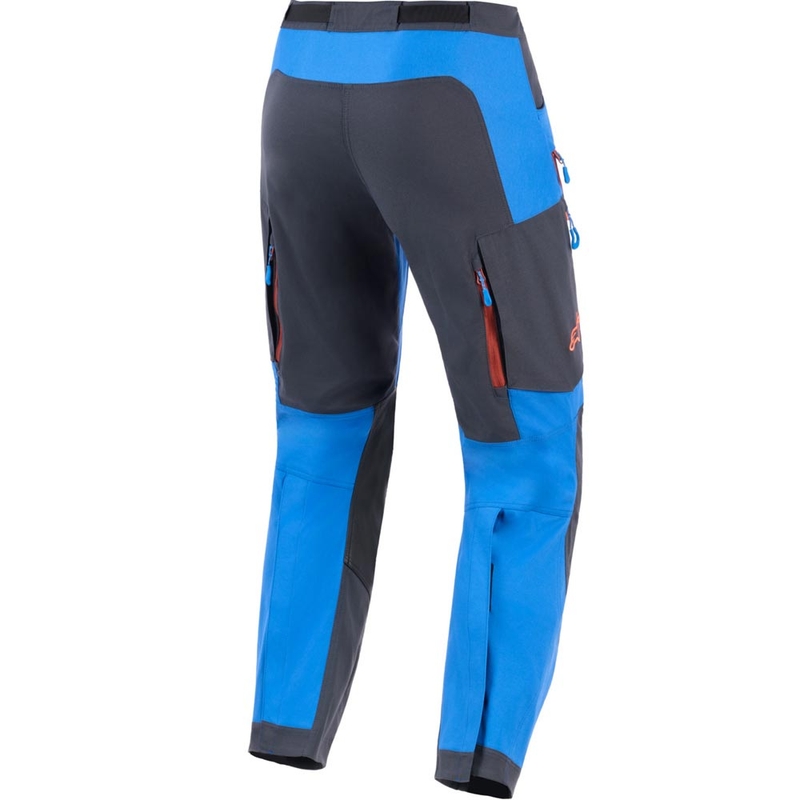 Kalhoty na motorku Alpinestars Maxdura Dual modro-tmavě šedo-oranžové