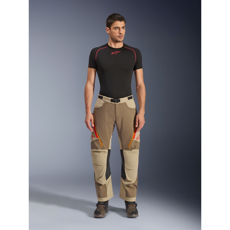 Kalhoty na motorku Alpinestars Maxdura Dual světle hnědé