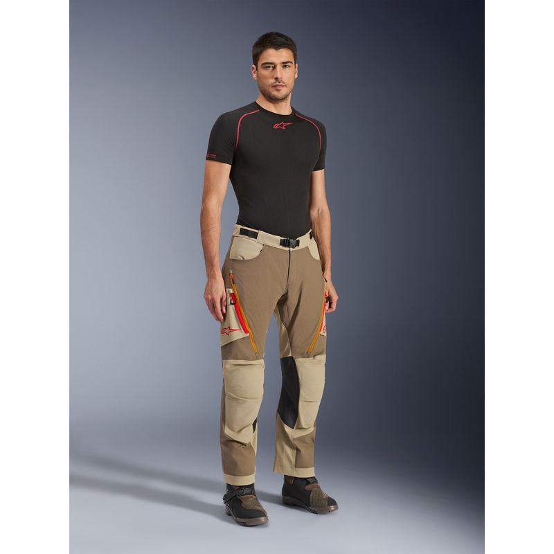 Kalhoty na motorku Alpinestars Maxdura Dual světle hnědé