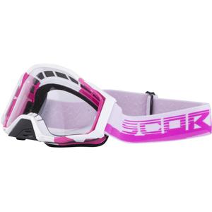 Motokrosové brýle Scorpion MX Mask růžovo-bílé