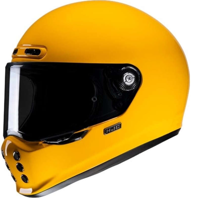 Integrální přilba na motorku HJC V10 Solid žlutá