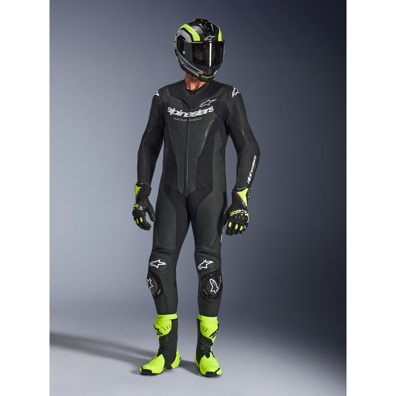 Jednodílná kombinéza na motorku Alpinestars GP FORCE V2 černo-bílá