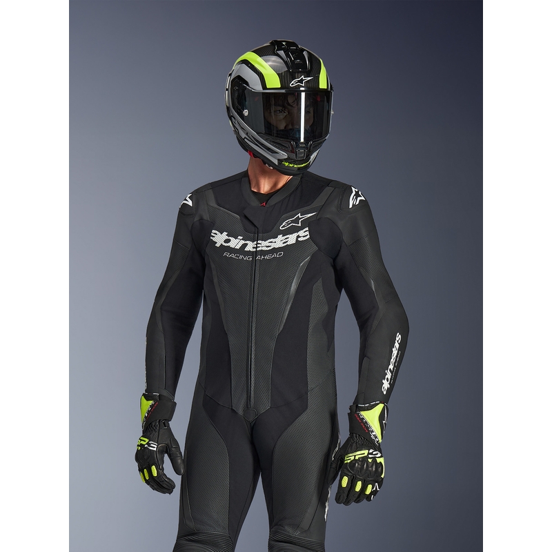 Jednodílná kombinéza na motorku Alpinestars GP FORCE V2 černo-bílá